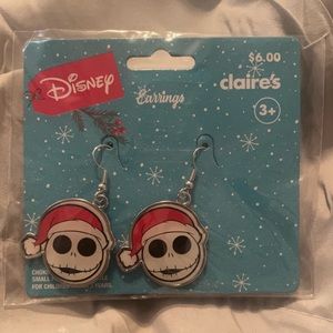 Disney nightmare before Christmas Jack earrings